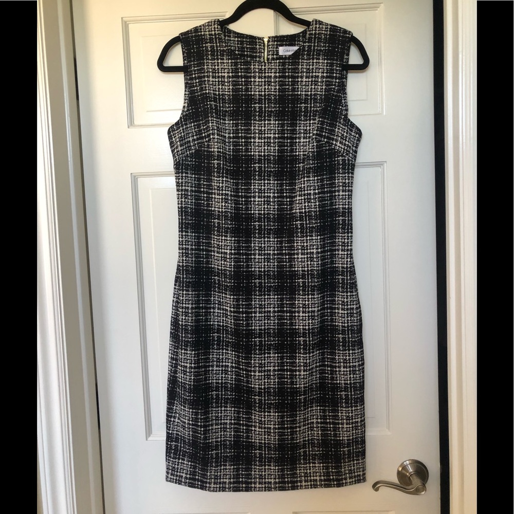 Calvin Klein printed sheath dress